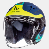 Casco Mt Avenue Sv Crossroad Azul-Amarillo Y Fluor-Verde