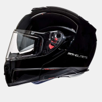 Casco Mt Atom Sv Solido Negro Brillo