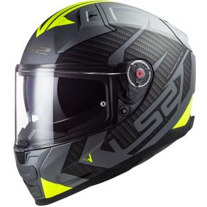 Casco LS2 Vector II Splitter titanio-amarillo