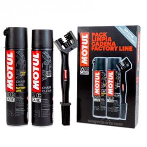 Kit limpieza para cadena de moto MOTUL