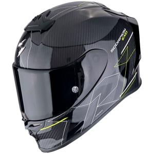 Casco moto Scorpion Exo-R1 Evo Carbon Air CYNERGY Negro-Amarillo