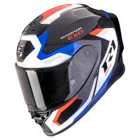 Casco moto Scorpion Exo-R1 Evo Carbon Air PROPEL Negro Blanco Rojo