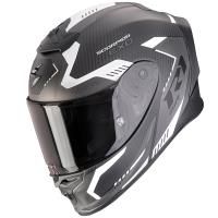 Casco moto Scorpion Exo-R1 Evo Carbon Air PROPEL Negro Mate Plata