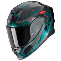 Casco moto Scorpion Exo-R1 Evo Carbon Air PROPEL Negro Verde