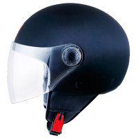 Casco Mt Street S Solid Negro Brillo