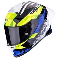 Casco moto Scorpion EXO-R1 EVO II AIR VALERE Negro Azul Amarillo Fluor