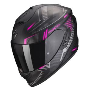 Casco moto Scorpion Exo-1400 Evo Air negro-rosa