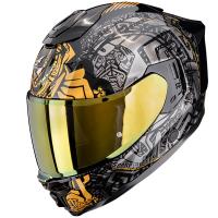 Casco moto Scorpion EXO-1500 AIR APUS Negro Gris Oro