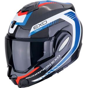 Casco moto Scorpion Exo-Tech EVO Carbon Cosy Negro Azul Rojo