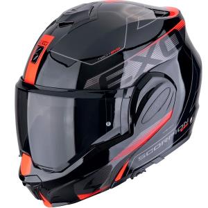 Casco moto Scorpion Exo-Tech Evo TRAVELLER Negro Rojo