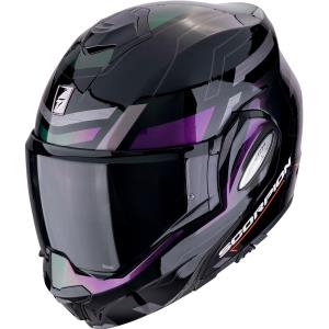 Casco moto Scorpion Exo-Tech Evo CONQUER Negro Camaleon