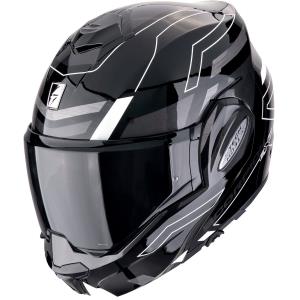 Casco moto Scorpion Exo-Tech Evo CONQUER Negro Blanco