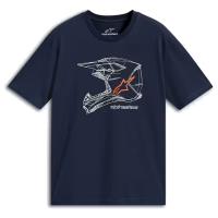 Camiseta Alpinestars MX Helmet CSF Azul