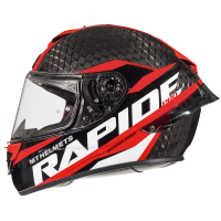 Casco Mt Rapide Pro Carbon KID C5 Rojo Brillo