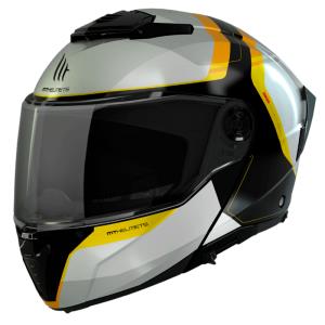 Casco moto modular MT Atom SV Divergence G1 Gloss Fluor Orange outlet