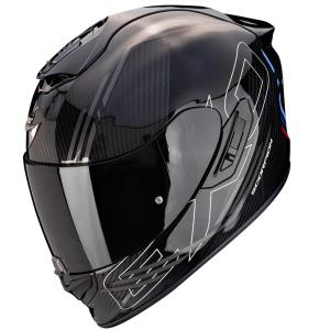 Casco moto Scorpion Exo-1400 Evo II Carbon Air Reika azul