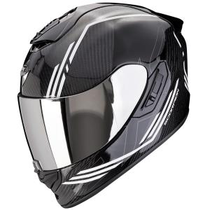 Casco moto Scorpion Exo-1400 Evo II Carbon Air Reika negro-blanco