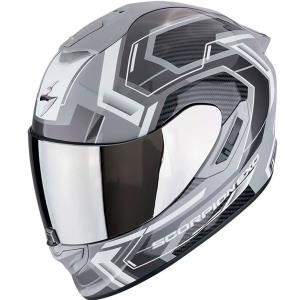 Casco moto Scorpion Exo-1400 Evo II AIR LINART Gris Blanco