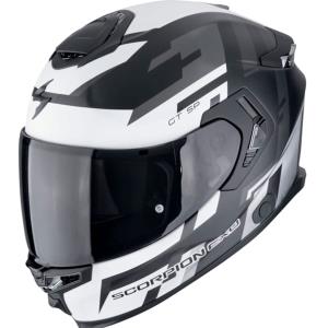 Casco moto Scorpion Exo-GT SP Air Tornado Negro Mate-Plata