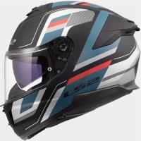 Casco LS2 STREAM II VINTAGE Negro Mate Petrol