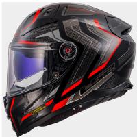 Casco LS2 Vector II ALIZER Negro Rojo