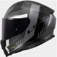 Casco LS2 Vector II Carbon GRID Negro Mate Gris