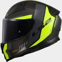 Casco LS2 Vector II Carbon GRID Negro Mate Amarillo Fluor