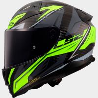 Casco LS2 Vector II Carbon SAVAGE Negro Amarillo
