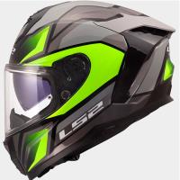 Casco LS2 CHALLENGER II VIPER Gris Amarillo Fluor