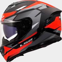 Casco LS2 STORM  III KOMAI Negro Rojo