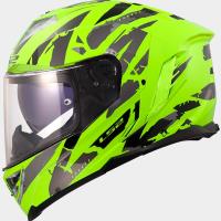 Casco LS2 STORM  III KAOS Amarillo fluor