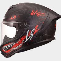 Casco LS2 RAPID III KAIJU II Negro Rojo Blanco
