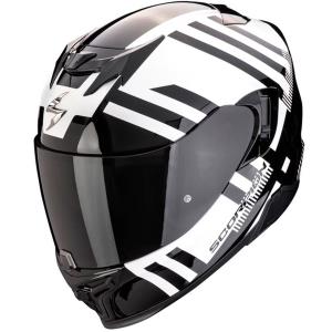 Casco moto Scorpion Exo-520 Air BANSHEE Blanco perla Negro