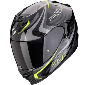 Casco moto Scorpion Exo-520 Air TERRA Negro Plata Fluor