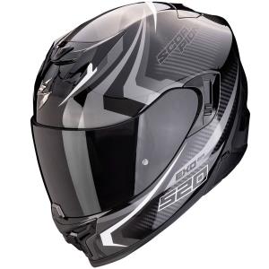 Casco moto Scorpion Exo-520 Air TERRA Negro Plata Blanco
