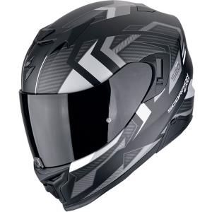 Casco moto Scorpion Exo-520 Air SENSUS Negro mate Plata