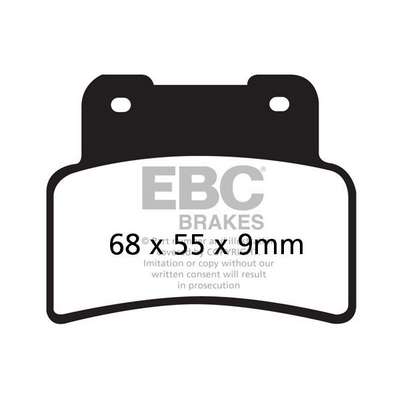 pastilla de freno ebc organica scooter sfa432
