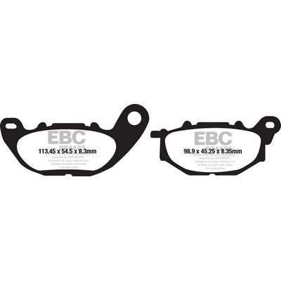 pastilla de freno ebc organica fa663