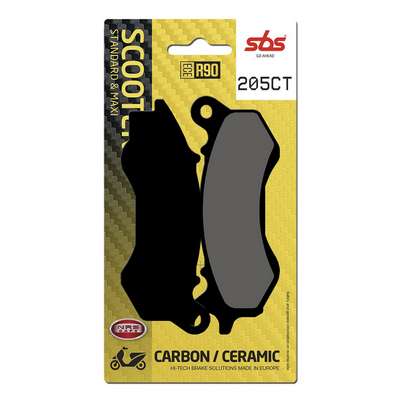 pastillas de freno sbs carbono scooter 205ct