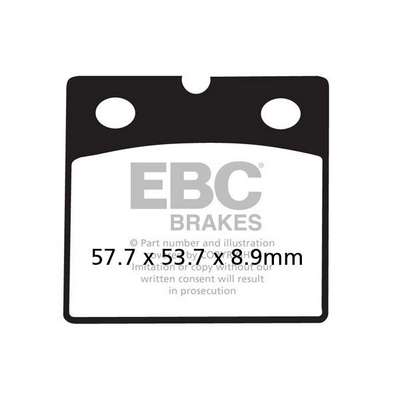 pastillas de freno ebc semi sinterizadas -v fa171v