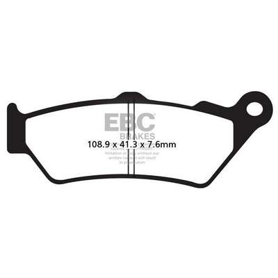 pastilla de freno ebc sinterizada scooter hh sfa209-2hh