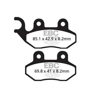 pastilla de freno ebc sinterizada scooter hh sfa264hh