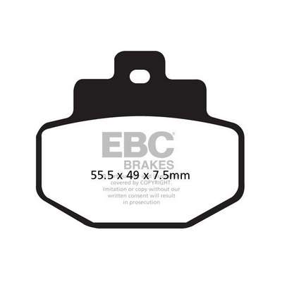 pastilla de freno ebc sinterizada scooter hh sfa321hh