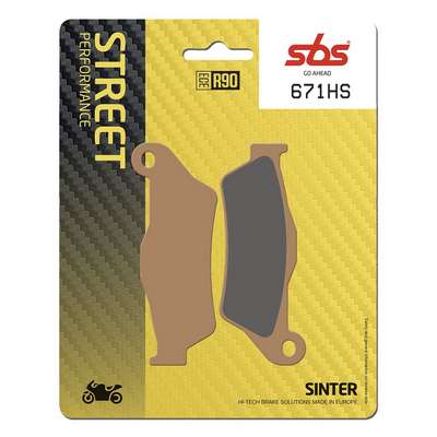 pastillas de freno sbs sinterizadas 671hs