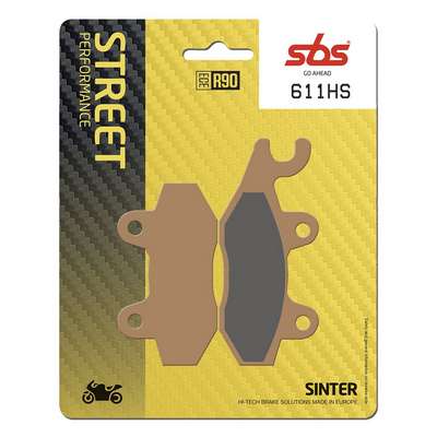 pastillas de freno sbs sinterizadas 611hs