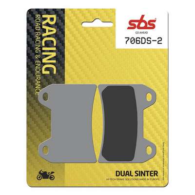 pastillas de freno sbs sinterizadas racing 706ds-2