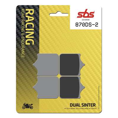 pastillas de freno sbs sinterizadas racing 870ds-2