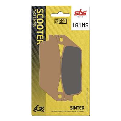 pastillas de freno sbs sinterizadas scooter 181ms
