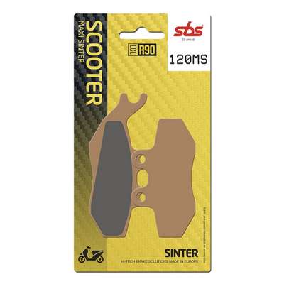 pastillas de freno sbs sinterizadas scooter 120ms