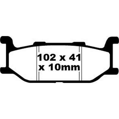 pastilla de freno ebc organica scooter sfa179
